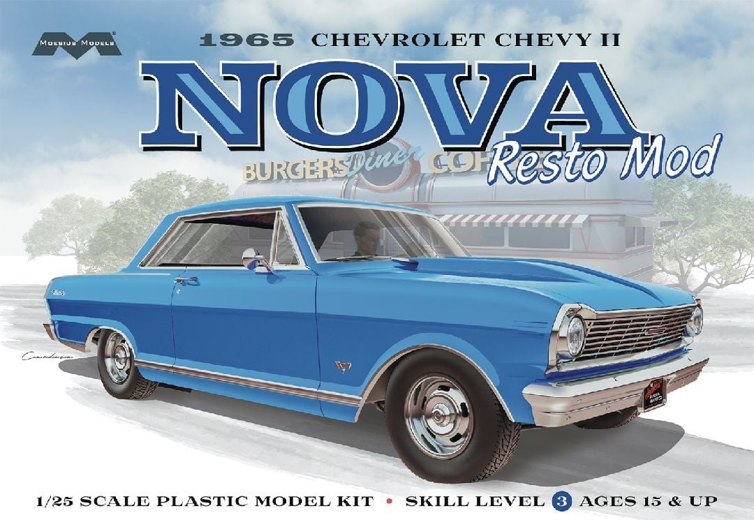 Picture of Moebius MOE2323 1-25 Scale 1965 Chevy II Nova Resto Mod Car
