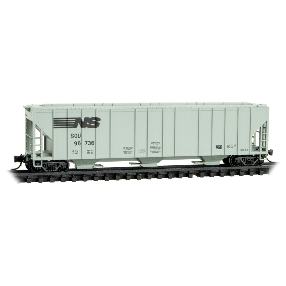Picture of Micro Trains Line MTL09900390 N Scale 96736 Norfolk Southern 3-Bay Covered Hopper