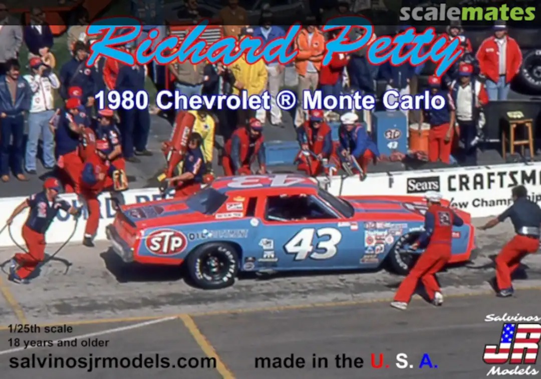 Picture of Salvinos SJMRPMC1980O 1-25 Scale 1980 Chevrolet Monte Carlo Richard Petty