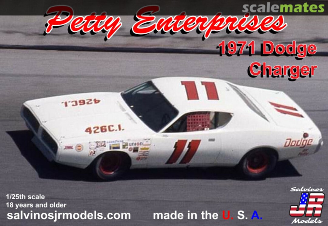 Picture of Salvinos SJMPEDC1971DA 1-25 Scale 1971 Dodge Charger Petty Enterprises