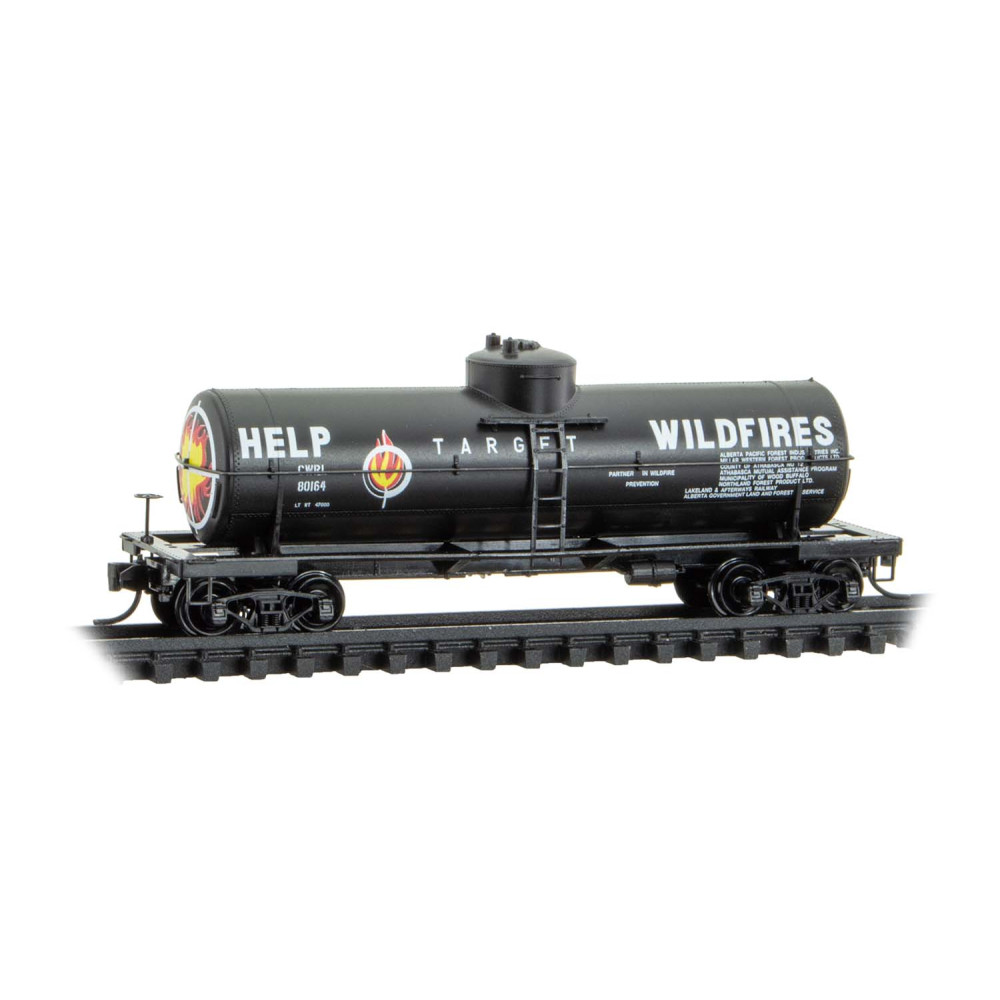 Picture of Micro Trains Line MTL06500366 N Scale Central Western Target Wildfires Single Dome Tank Car