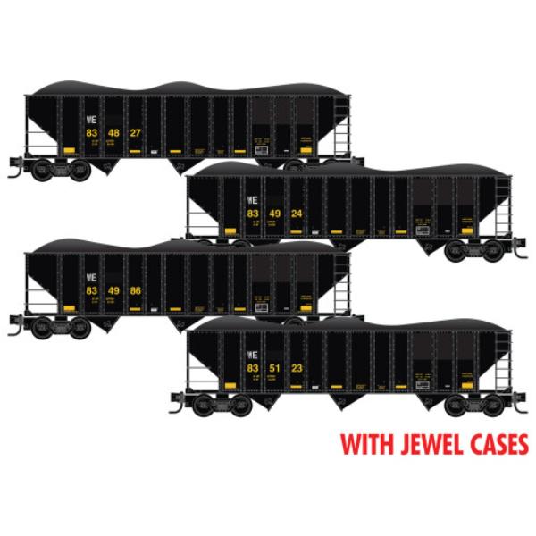 Picture of Micro Trains Line MTL98300235 N Scale Wheeling EX-CSX Hopper - Pack of 4
