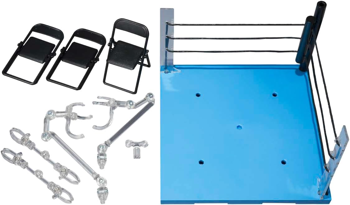 BAS67566 6.7 x 7 x 7 in. Act Ring Corner & Folding Chair Action Figure