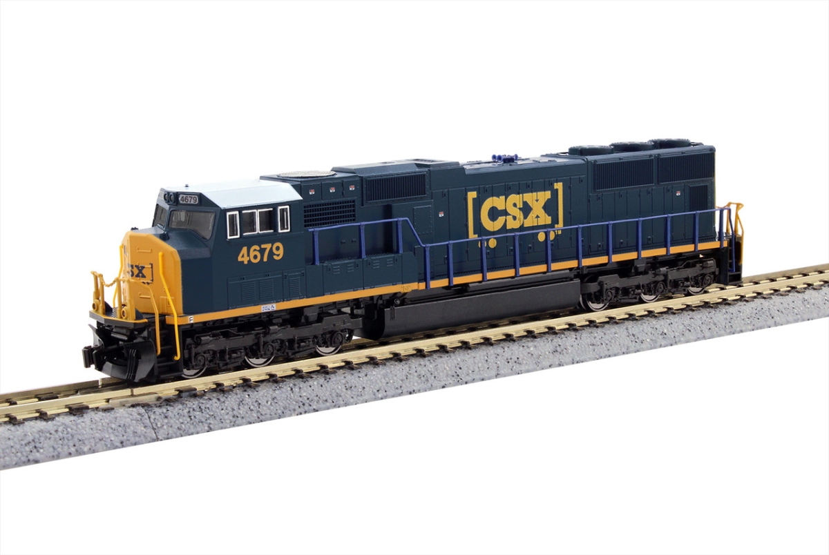 Picture of Kato KAT1767616 N Scale 4697 CSX SD70M Diesel Locomotive Flat Radiator