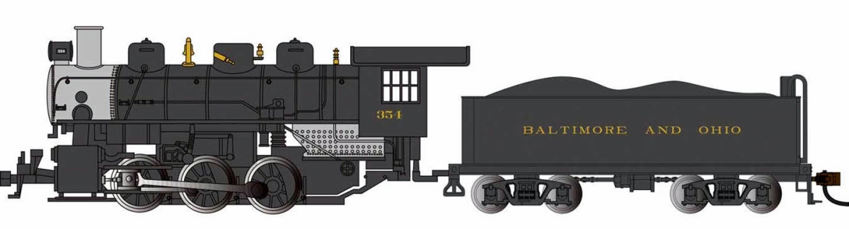 BAC53801 HO Scale USRA 0-6-0 354 Baltimore & Ohio