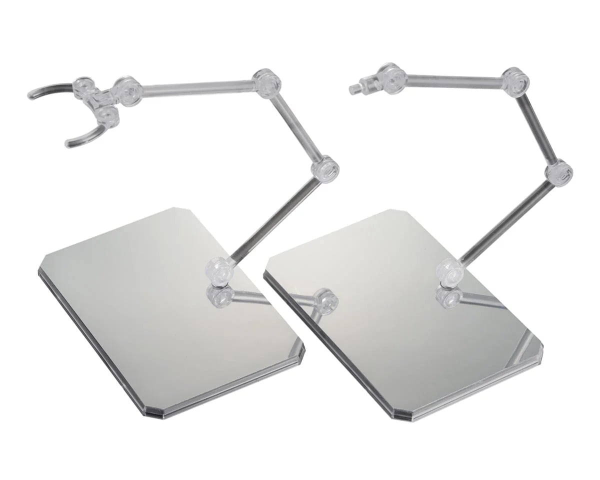 BAS2723565 Action Base 6 Display Stand with Mirror Stickers - Clear