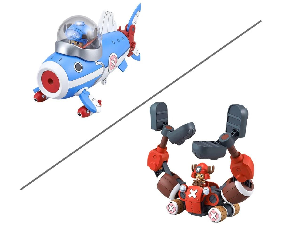 BAS2766727 Chopper Robot 3 & 5 One Piece Submarine & Crane Action Figure