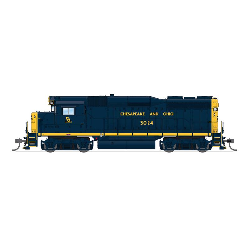 BLI9153 HO Scale 3034 C&O EMD GP30 As-Delivered No-Sound & DCC-Ready
