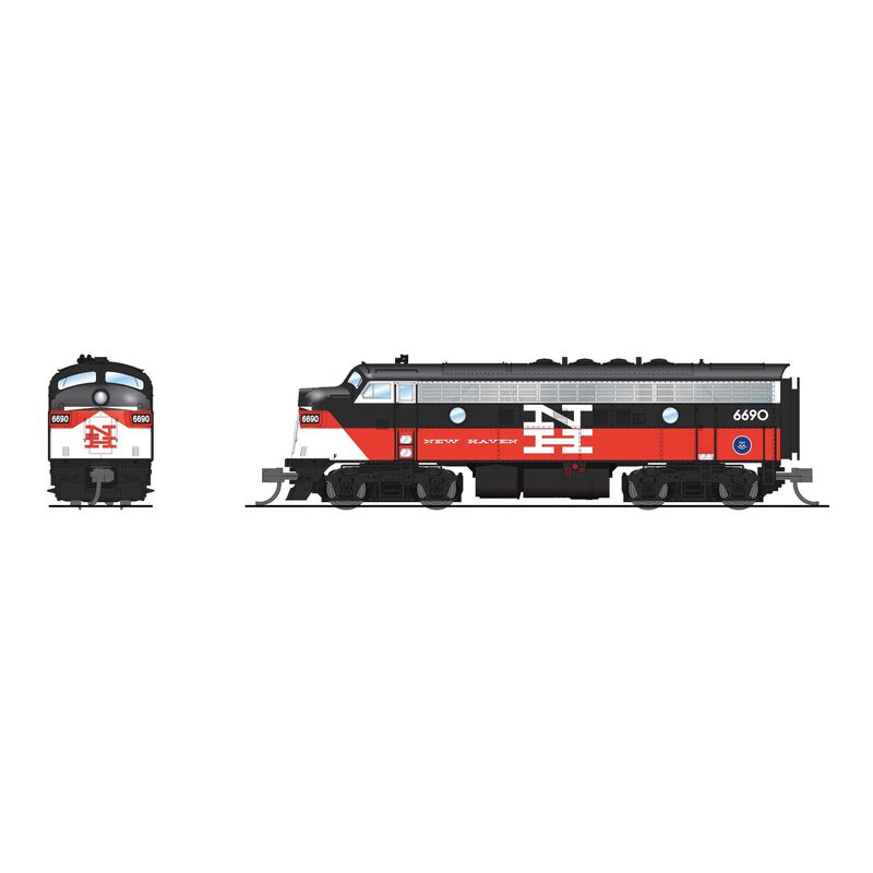 Picture of Broadway Limited BLI9282 N Scale 6691 CDOT EMD F7A McGinnis Scheme No-Sound & DCC-Ready