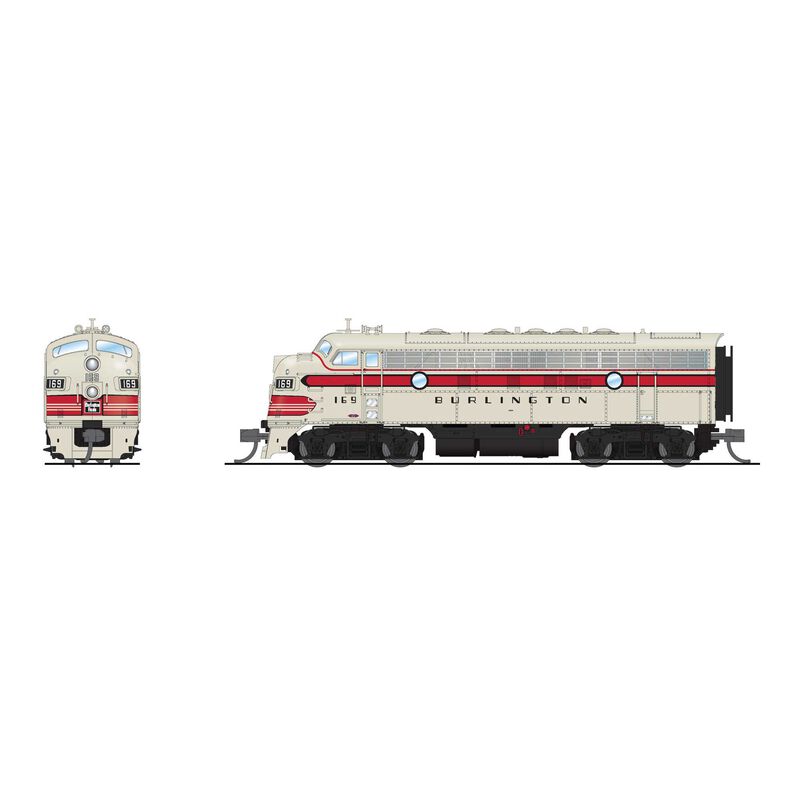Picture of Broadway Limited BLI9247 N Scale 169C CBQ EMD F7A Paragon4 Sound
