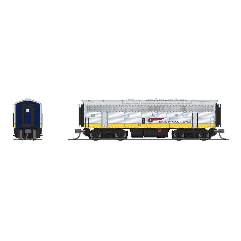 Picture of Broadway Limited BLI9278 N Scale ATSF EMD F7B 351A No-Sound & DCC-Ready - Yellow War Bonnet