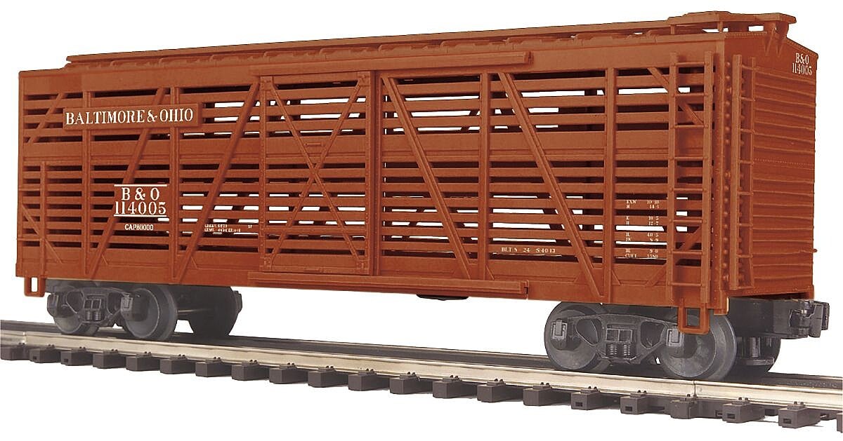 MTH2094728 O Scale Baltimore & Ohio Steel Side Stick Car