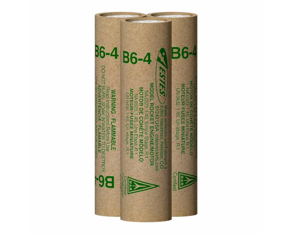 EST10021 18 mm Standard B6-4 Bagged Rocket Engine