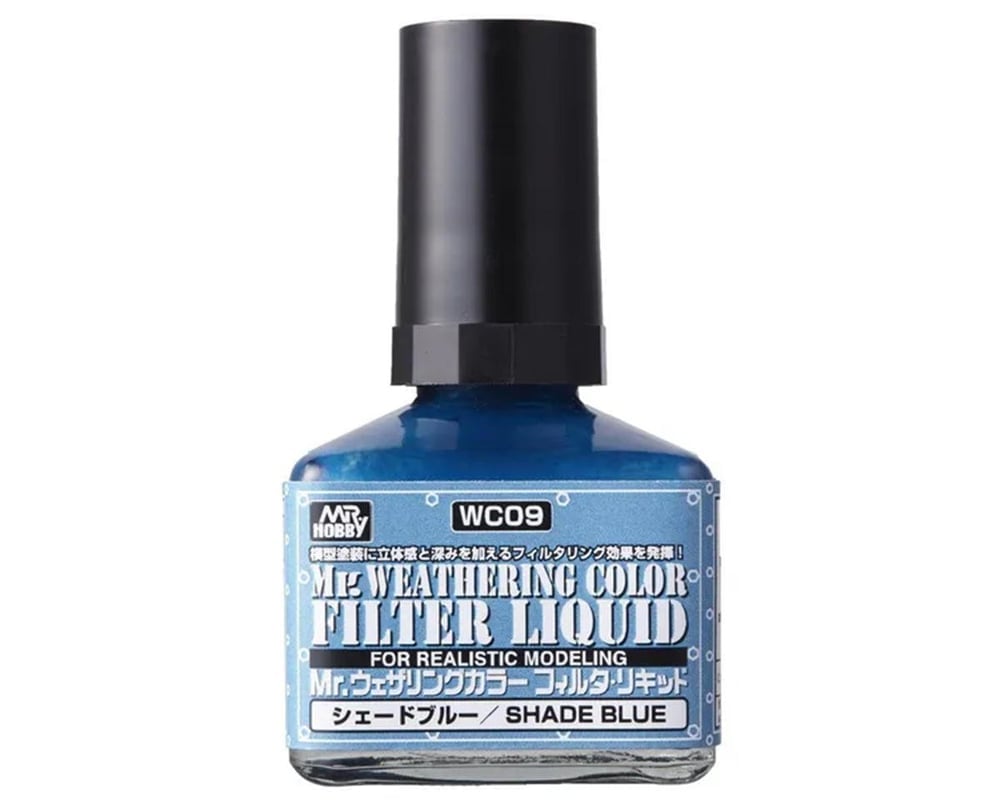 GUZWC09 Hobby Weathering Color Filter Liquid - Blue Gray