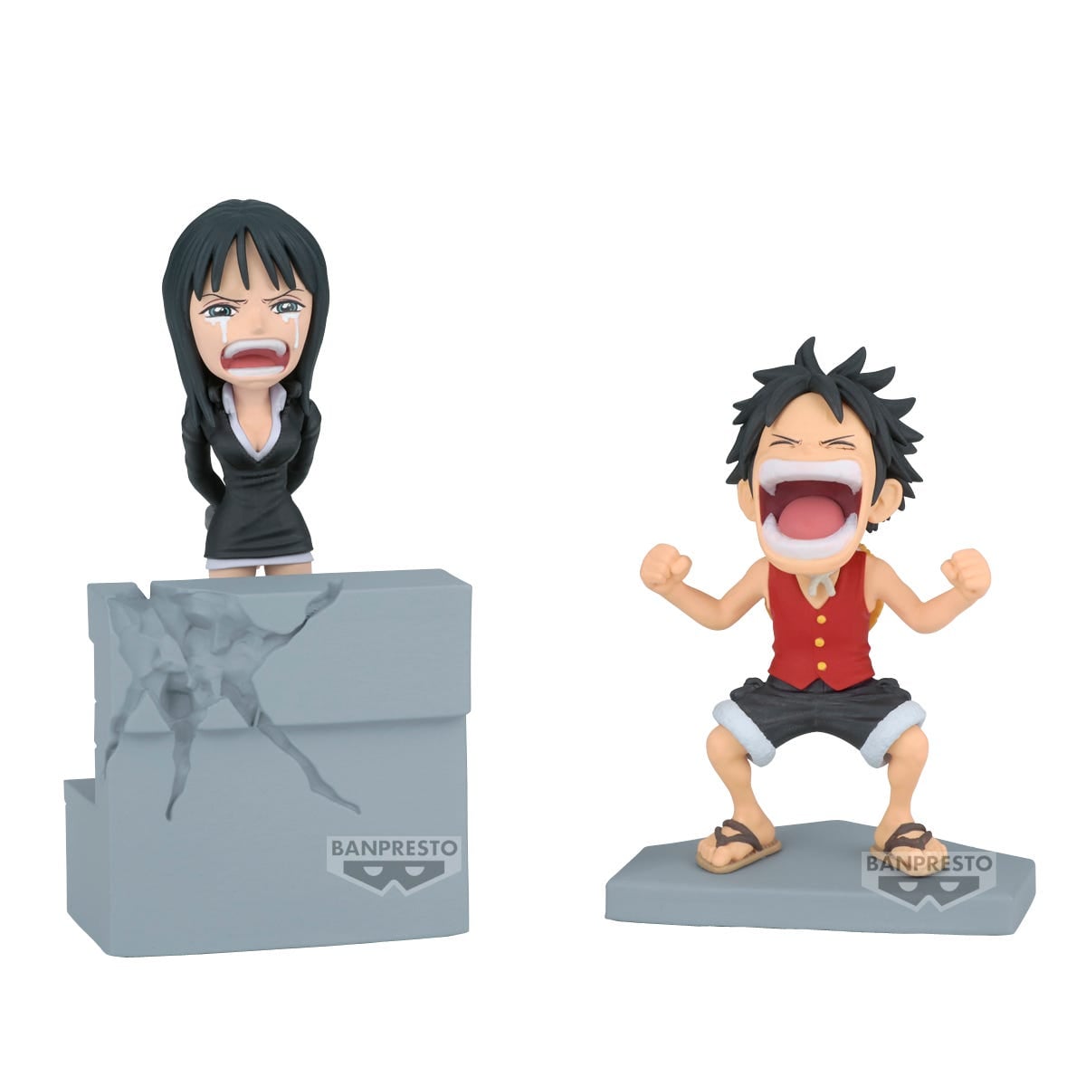 BASBPR28829 3.9 in. Ban presto Monkey D Luffy & Nico Robin Figurines