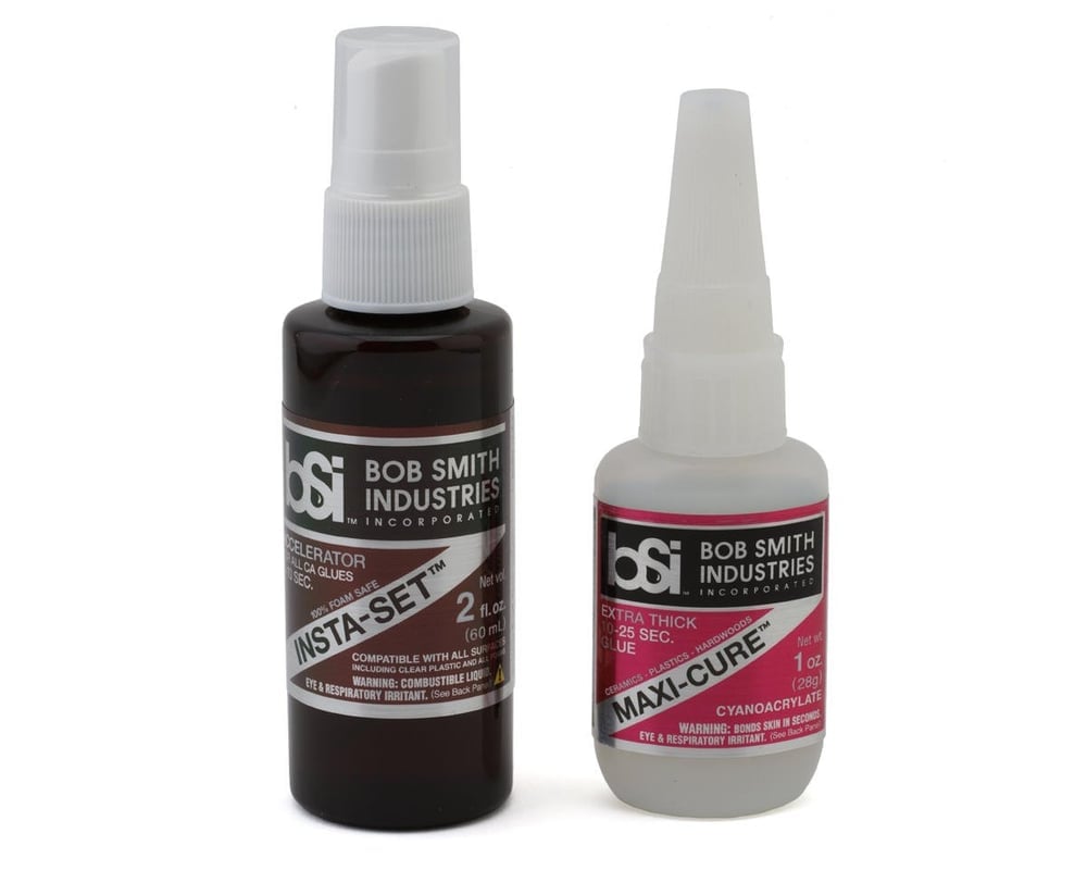 BSI157H 1 & 2 oz Maxi-Cure CA Super Thick Glue & Insta-Set Accelerator Combo