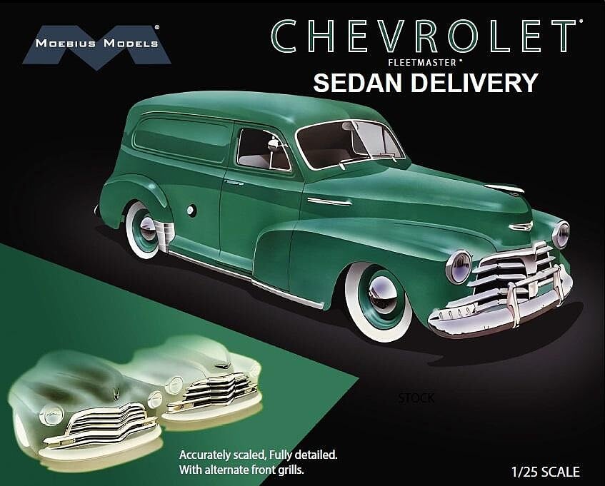 MOE2303 1-25 Scale 1947chevysedan Delivery Car Model Kit