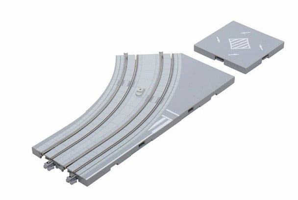 KAT40-103 180 mm 45 Deg Left N Scale Unit Ram Street Curved Track