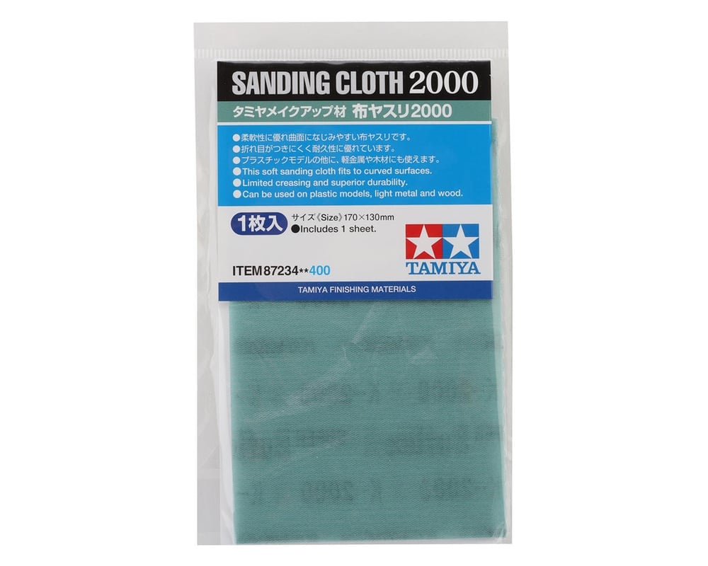 TAM87234 170 x 130 mm Sanding Cloth - 2000 Grit