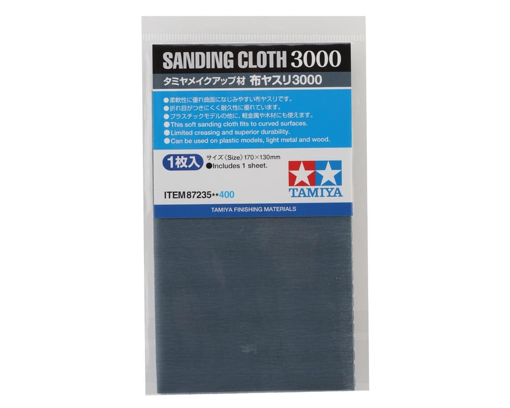 TAM87235 170 x 130 mm Sanding Cloth - 3000 Grit