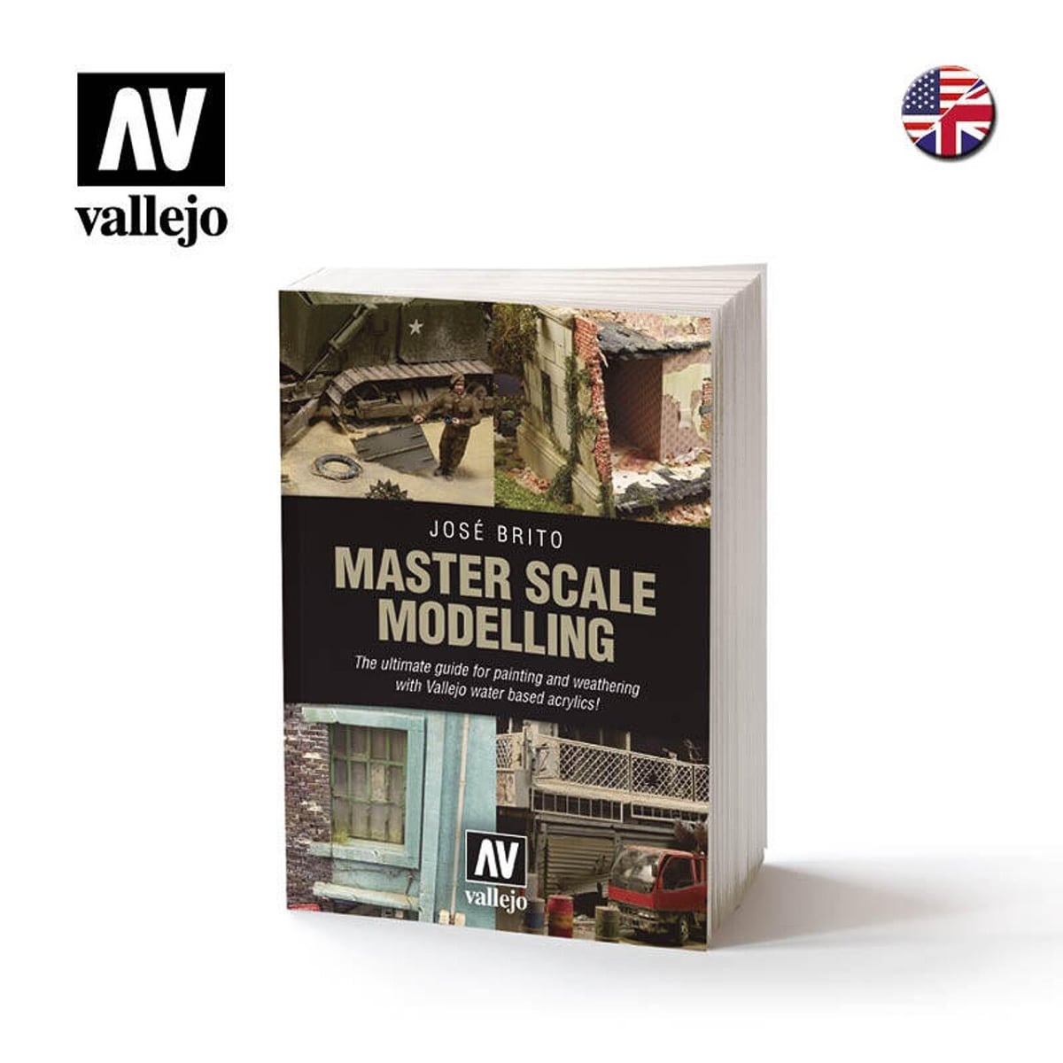 Vallejo Acrylic Paints VLJ75020 Master Scale Modeling Jose Brito Book