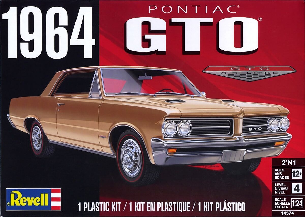 RMX14574 1-24 Scale 1964 Pontiac Got 2 in1 Skill 4 Car Model Kit