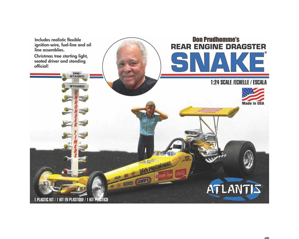 AANM7528 1-24 Scale Don Snake Rear Engine Dragster Plastic Model Kit
