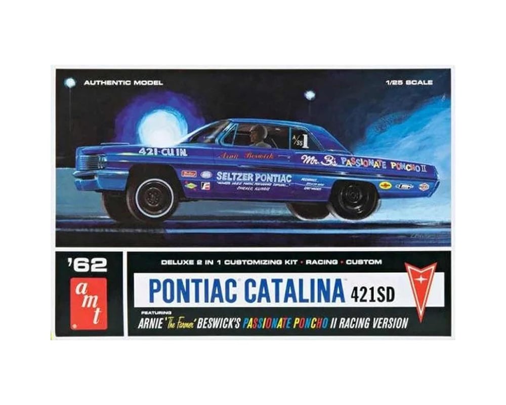 AMT1392 1-25 Scale 1962 Pontiac Catalin Super Stock Model Kit