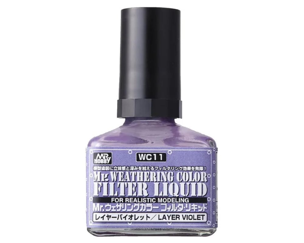 GUZWC11 Hobby Weathering Color Filter Liquid - Violet