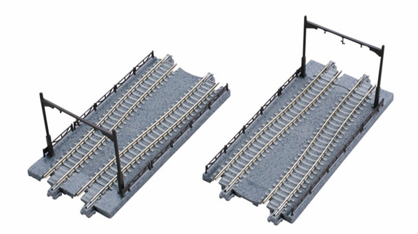 KAT40-025 4.87 in. N Scale Unit Ram Street Track to Uni Track conversion Track