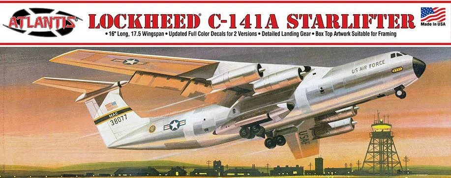 AANA376 1-108 Scale C-141A Formerly Aurora Starlifter Model Aircraft
