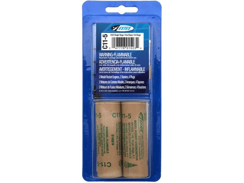 EST10026 C11-5 Engines Model Rocket Kit - 2 Count