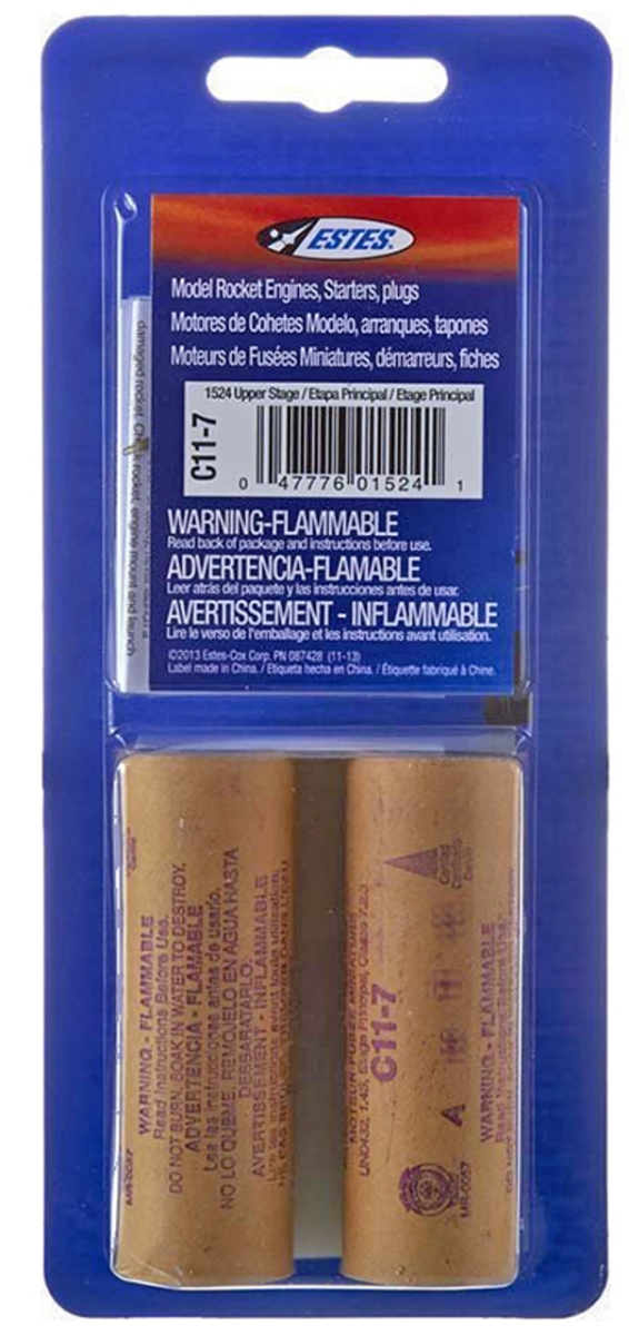 EST10039 24 mm C11-7 Motors Single Model Rocket Kit