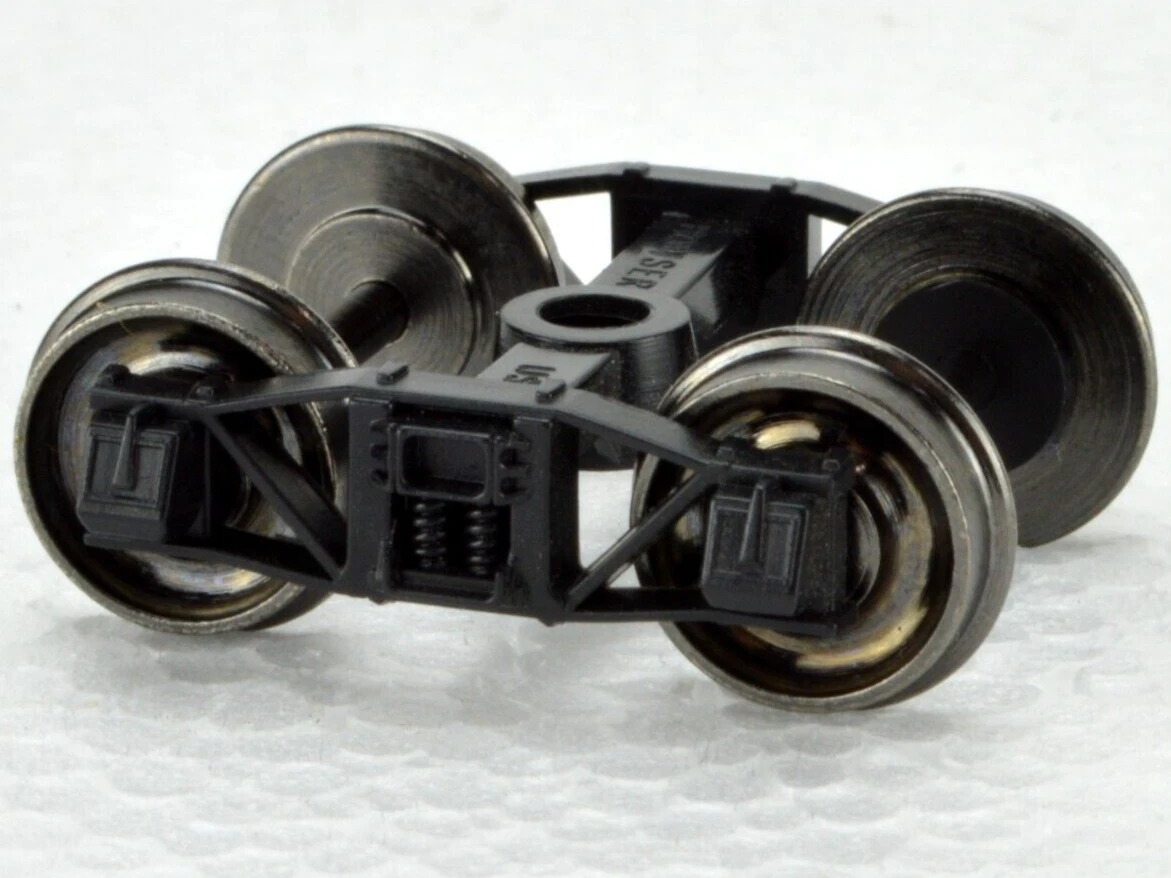 BOW40195 HO Scale   2025 Arch Bar Trucks Metal Wheel Trains Carriage Model Kit - 1 Pair