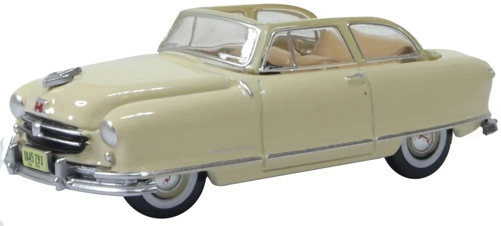 OXD87NR50002 HO Scale Gauge 1950 Nash Rambler Custom Landau Convertible Model Car, Ivory