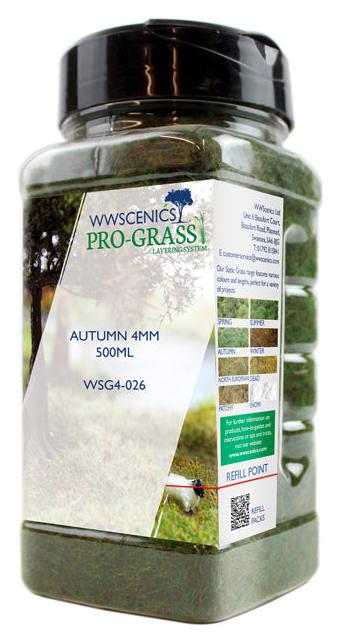 PCOWSG4-026 4 mm Autumn Static Grass for Realistic Model Scenery - 500 ml