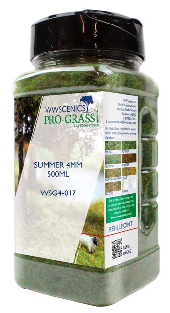 PCOWSG4-017 4 mm Summer Static Grass for Realistic Model Scenery - 500 ml