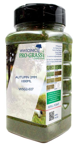 PCOWSG2-027 2 mm Autumn Static Grass for Realistic Model Scenery - 1000 ml