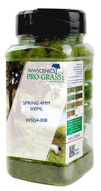 PCOWSG4-008 4 mm Spring Static Grass for Realistic Model Scenery - 500 ml