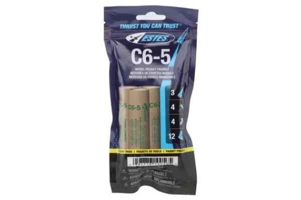EST10056 C6-5 Bagged Rocket Engines FP Flight Pack - Pack of 3