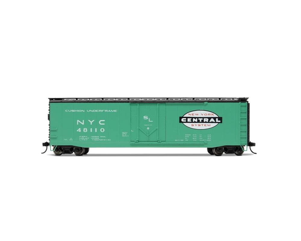 RIV6635A 1-87 Scale No.48110   York Central NYC Single Door Boxcar Freight Car, Green