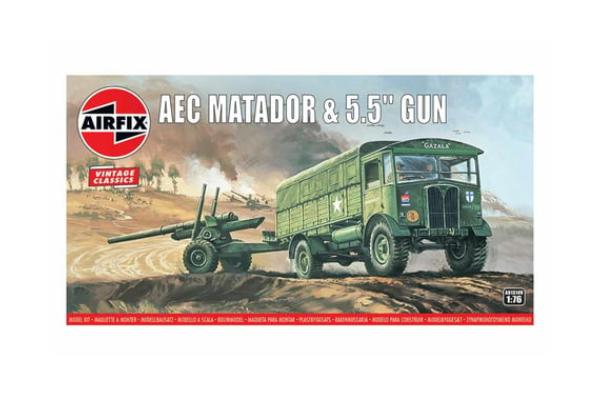 ARXA01314V 5.5 in. AEC Matador with Gun Model Kit - 1-76 Scale