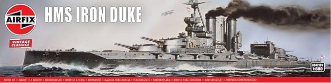 ARXA04210V 1-600 Scale HMS Iron Duke Model Kit - Paints & Glue, Unpainted