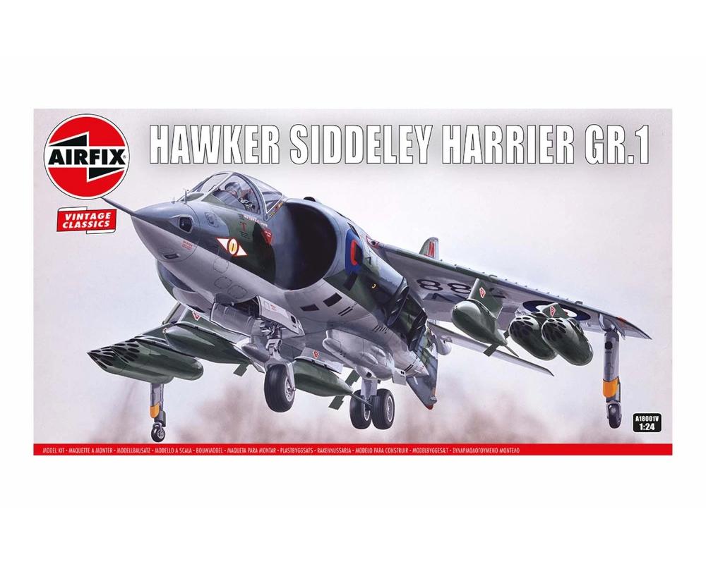 ARXA18001V 1-24 Scale Vintage Hawker Siddeley Harrier GR.1 Plane Kit