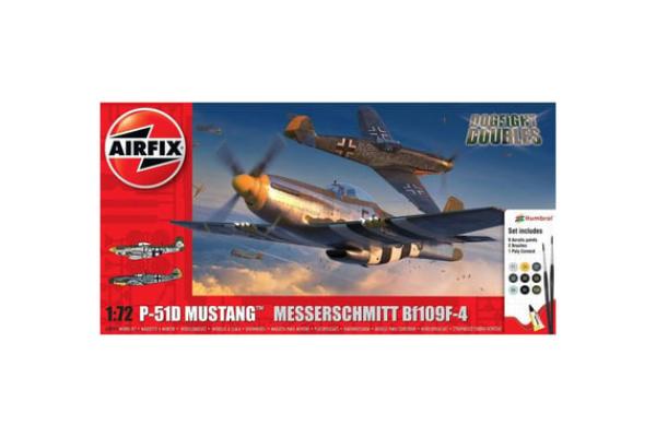ARXA50193 1-72 Scale P-51D Mustang VS BF109F-4 Aircraft Model Kit