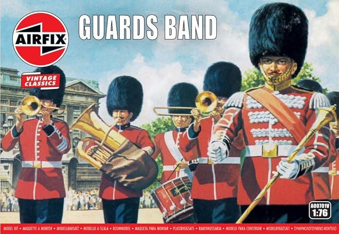 ARXA00701V 1-76 Scale Guards Band Classic Vintage Figures, Unpainted