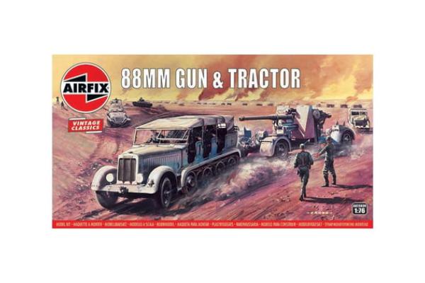 ARXA02303V 1-76 Scale 88 mm Flak Gun Tractor Model Kit