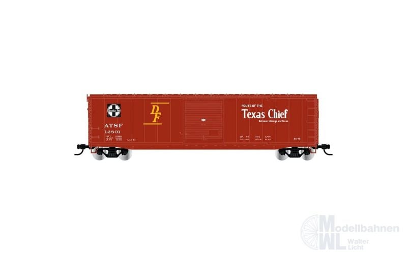RIV6662C HO Scale Covered Freight Wagon - ATSF No.12844 Ho & GL