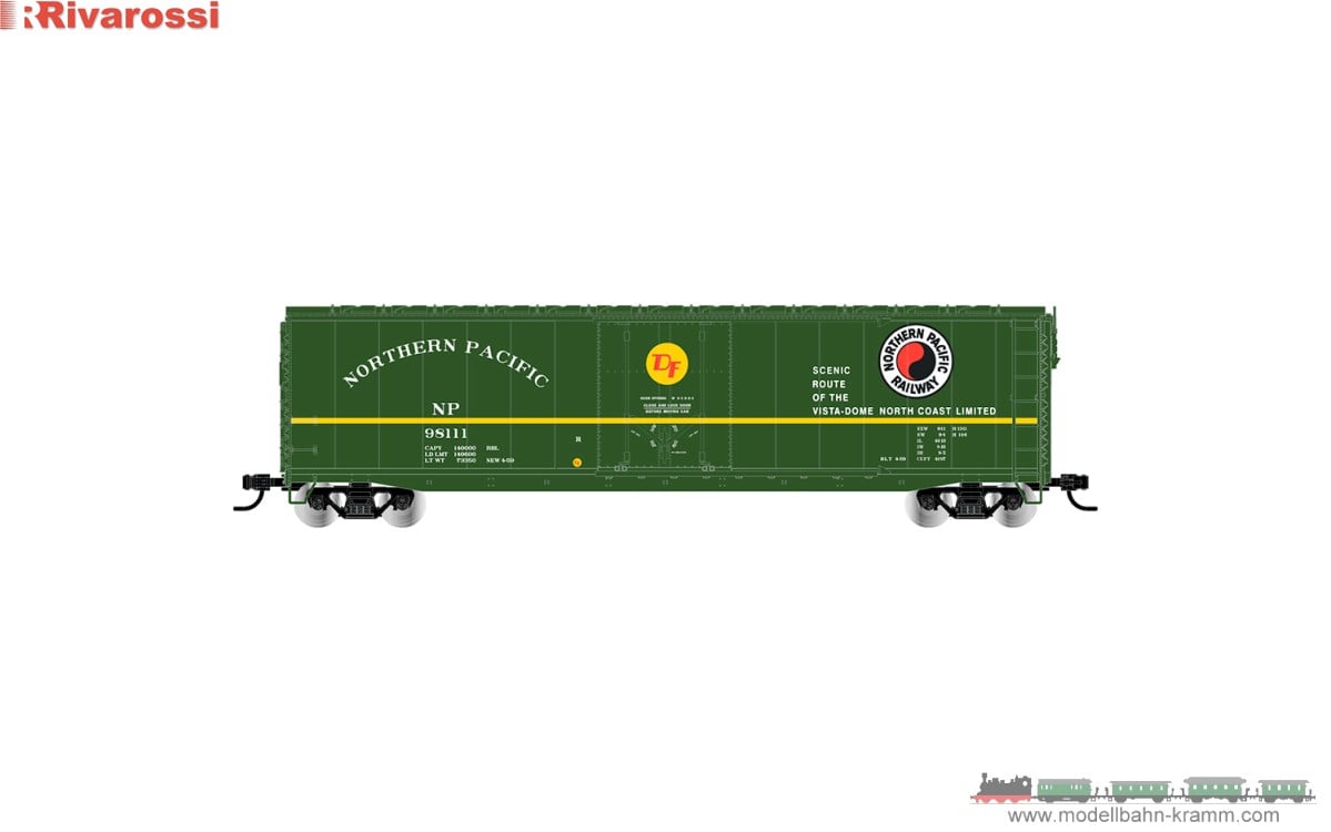 RIV6665B HO Scale NP PD Boxcar - No.98030