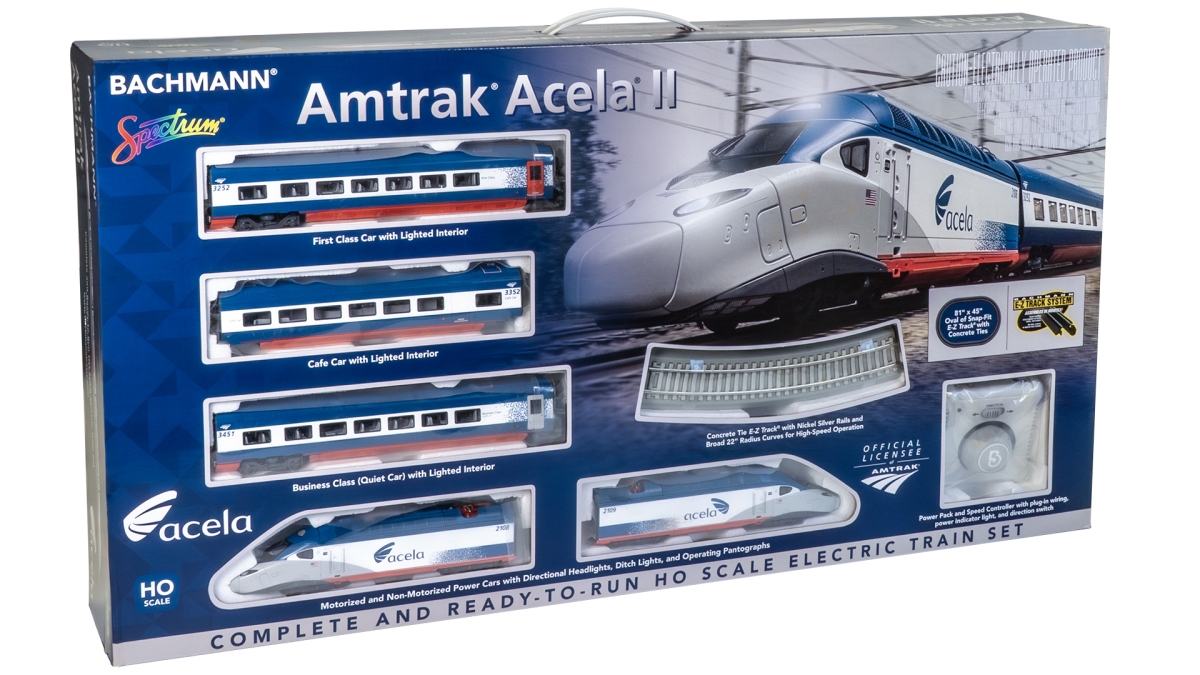 BAC01206 HO Scale Amtrak Acela II Train Set